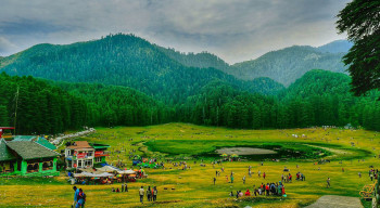Heaven In Hills With Golden Temple